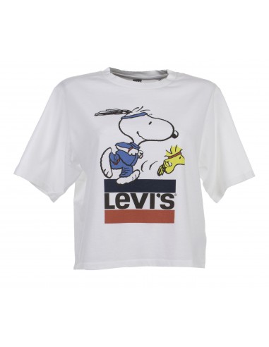 Para construir Inadecuado Condicional LEVI'S® - Camiseta blanca Levi's X Peanuts Graphic Boxy Mujer
