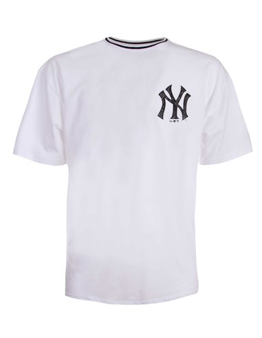 Por adelantado silencio En la madrugada NEW ERA - Camiseta blanca Distressed Graphic Oversized New York Yankees  Hombre