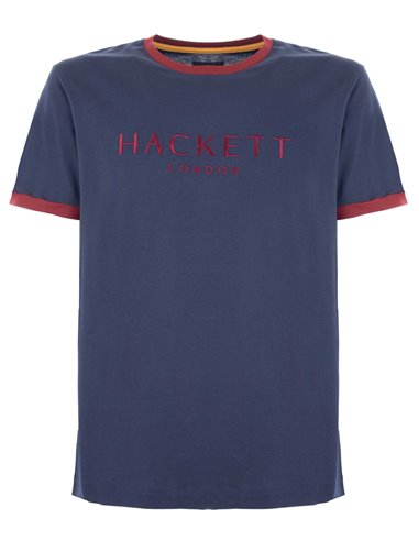 HACKETT - Camiseta azul marino y granate HM500762 Hombre